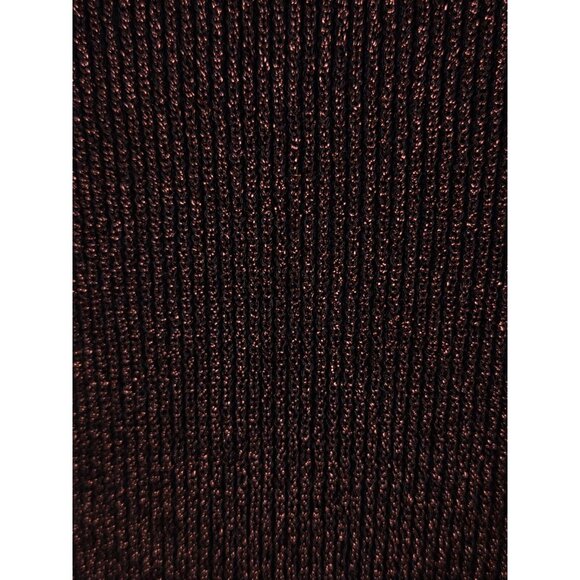 Just Cavalli Lurux Cocktail Evening Dress Size 8 Brown Metallic NWT $550 - Picture 4 of 9